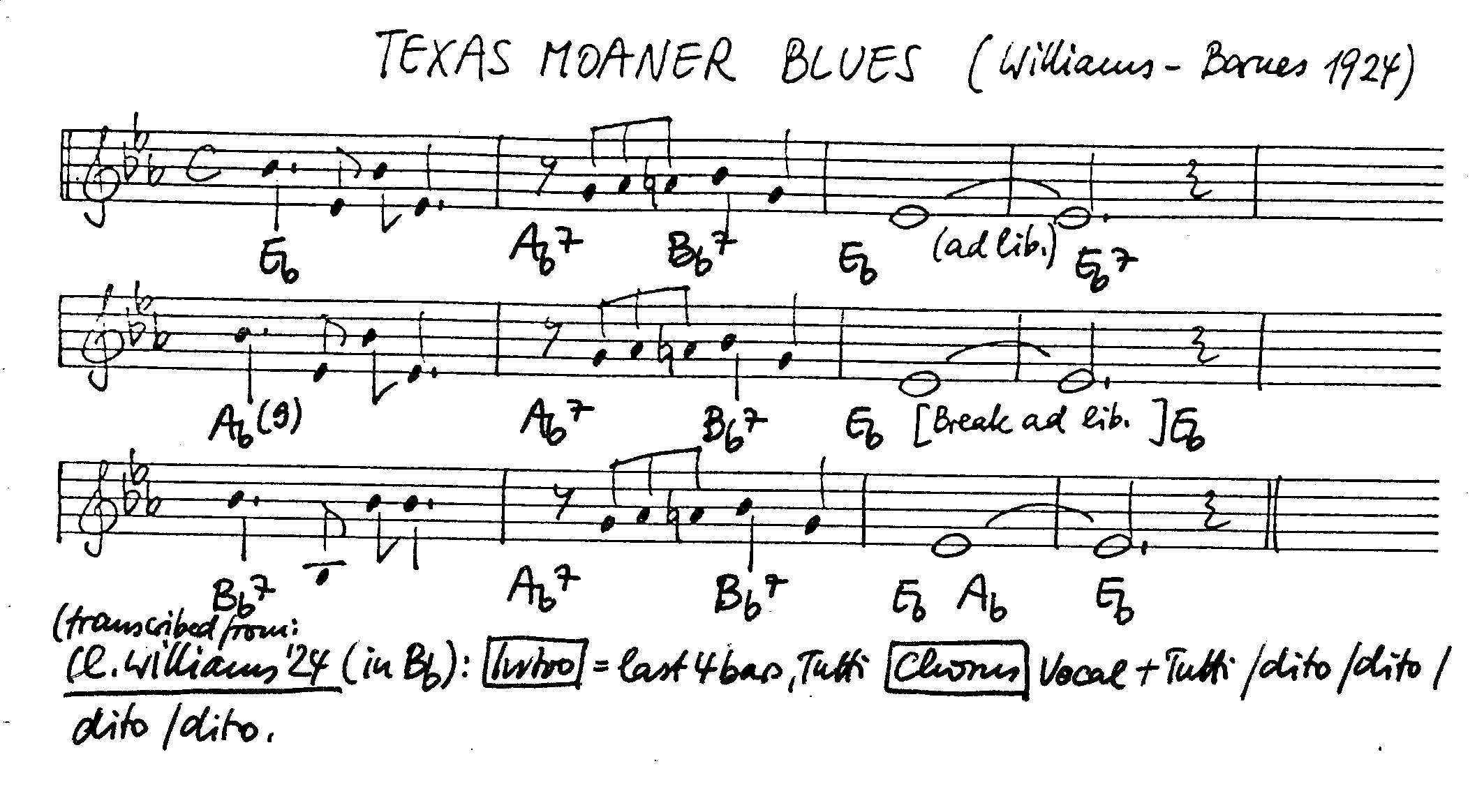 texas moaner blues leadsheet – book us for your next 20s or gatsby event